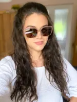 Női szemüvegkeret PGO7430B Clip-on napszemüveg előtéttel - Image 3