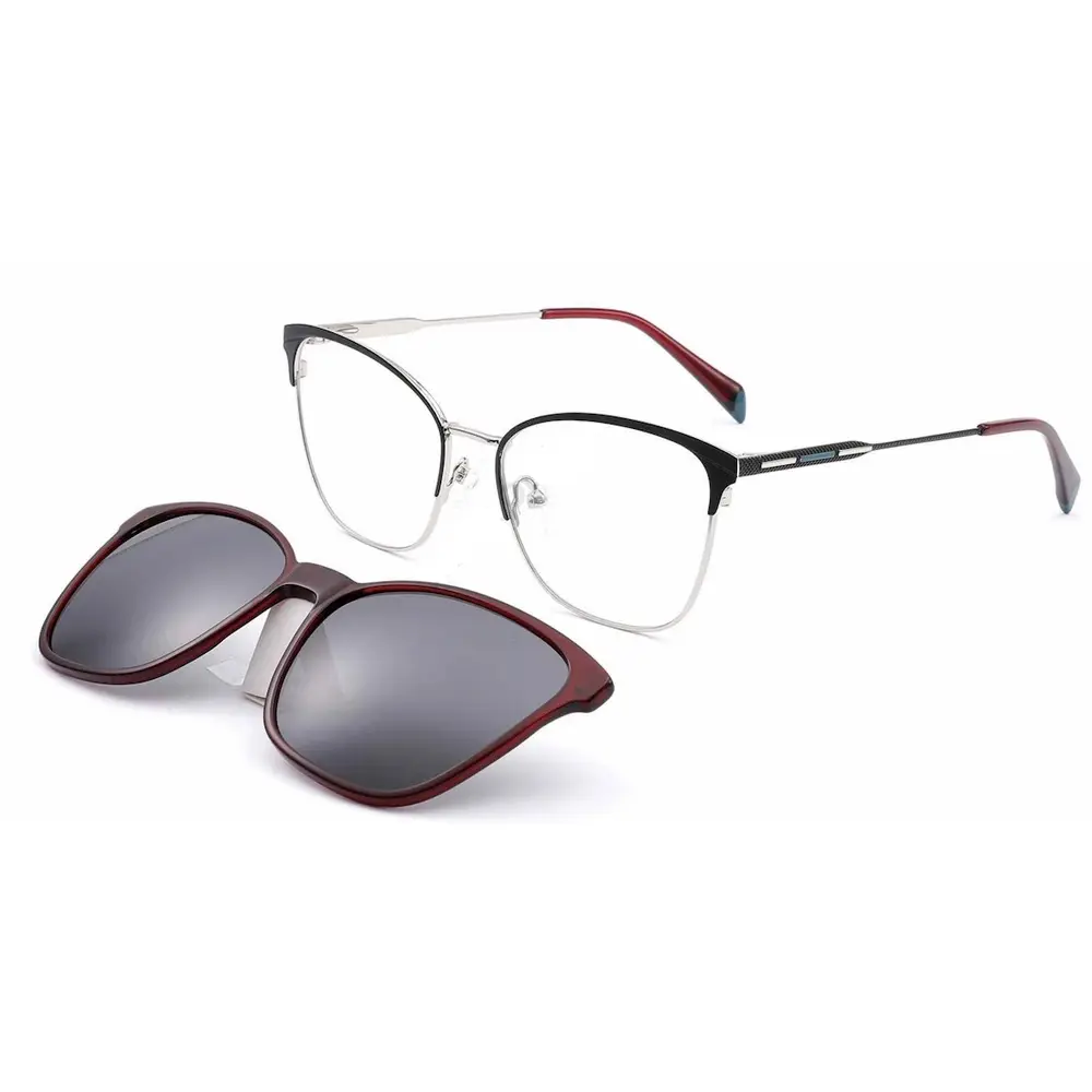 ZB6008-C2 Női szemüvegkeret ZB6008 c2 Clip-on napszemüveg előtéttel - Image 1